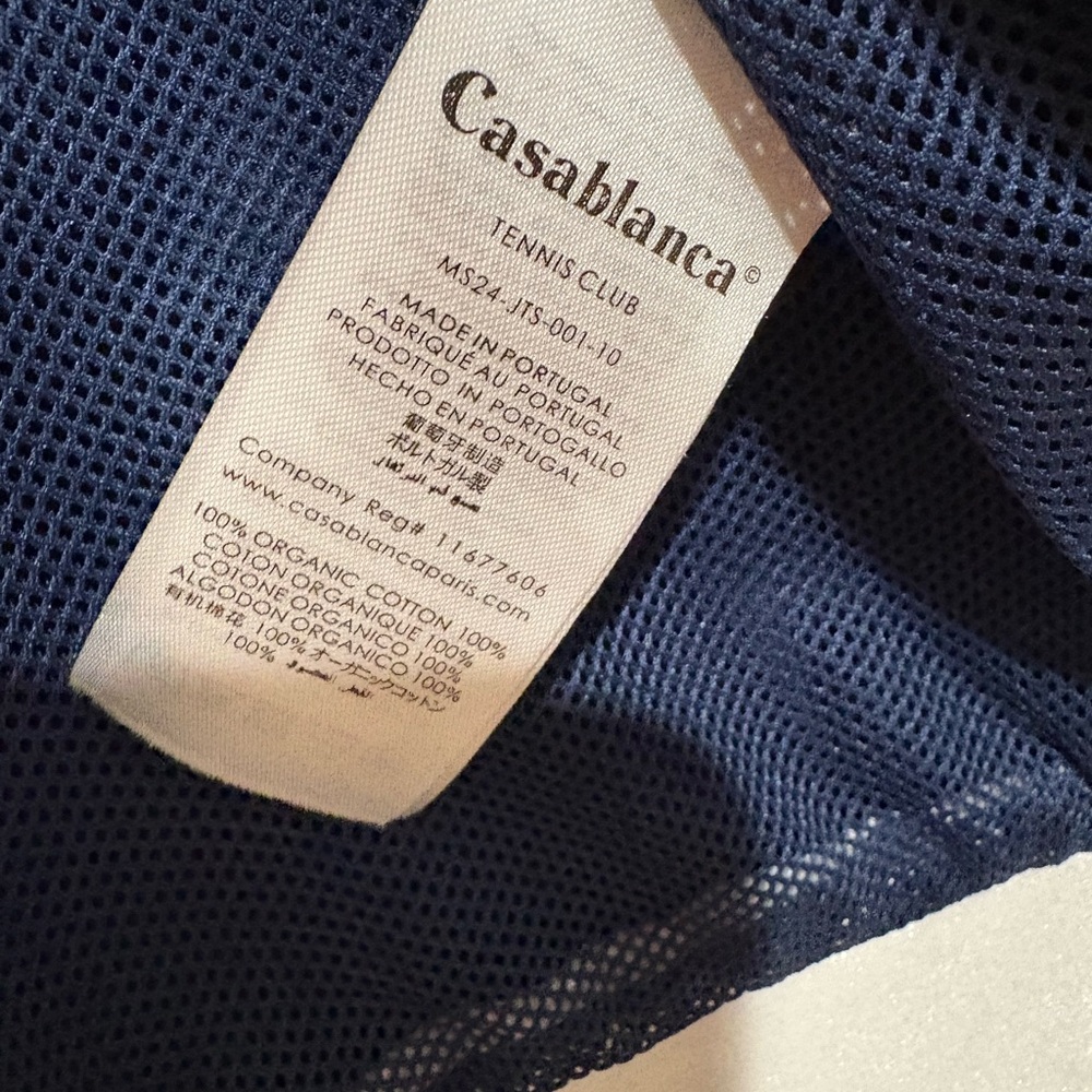 Casablanca Navy Velvet Bomber Jacket - Picture 7 of 9